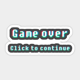 Click to continue Sticker